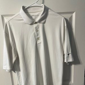 Nike Golf shirt. White. Size Large. Smoke free.